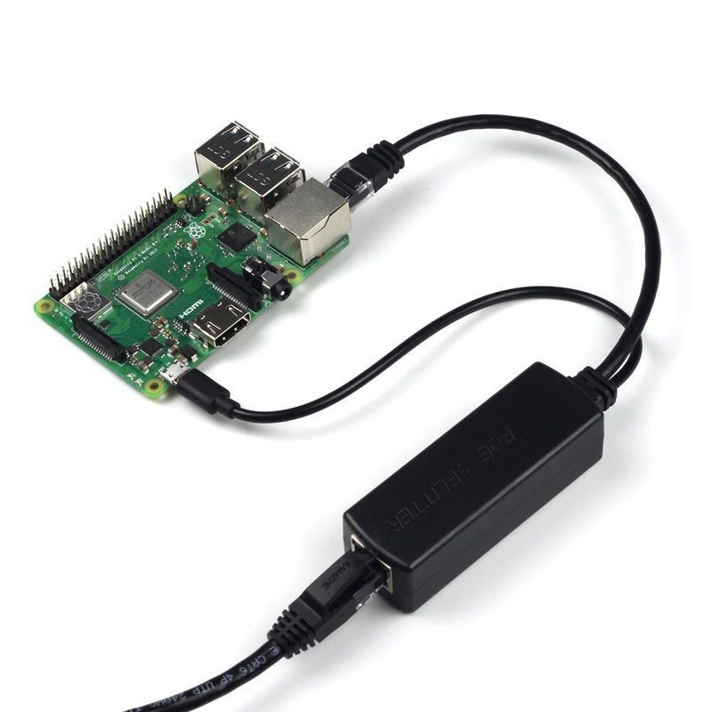 UCTRONICS PoE Splitter Gigabit 5V - Micro USB Power and Ethernet to Raspberry Pi 3B+, Work with Echo Dot, Most Micro USB Security Camera and Tablet - IEEE 802.3af Compliant - Image 2